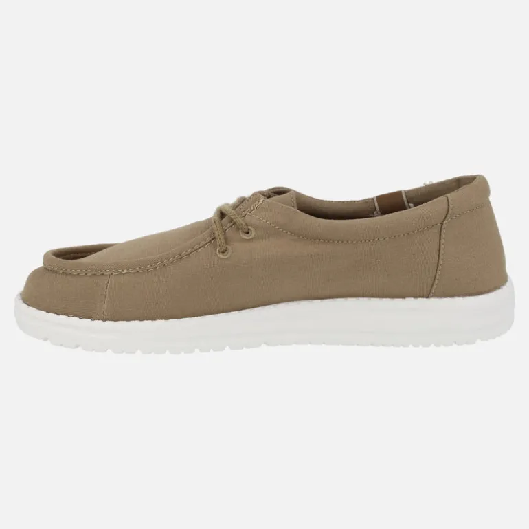 Zapatos de cordones para hombre en algodón orgánico modelo 8251