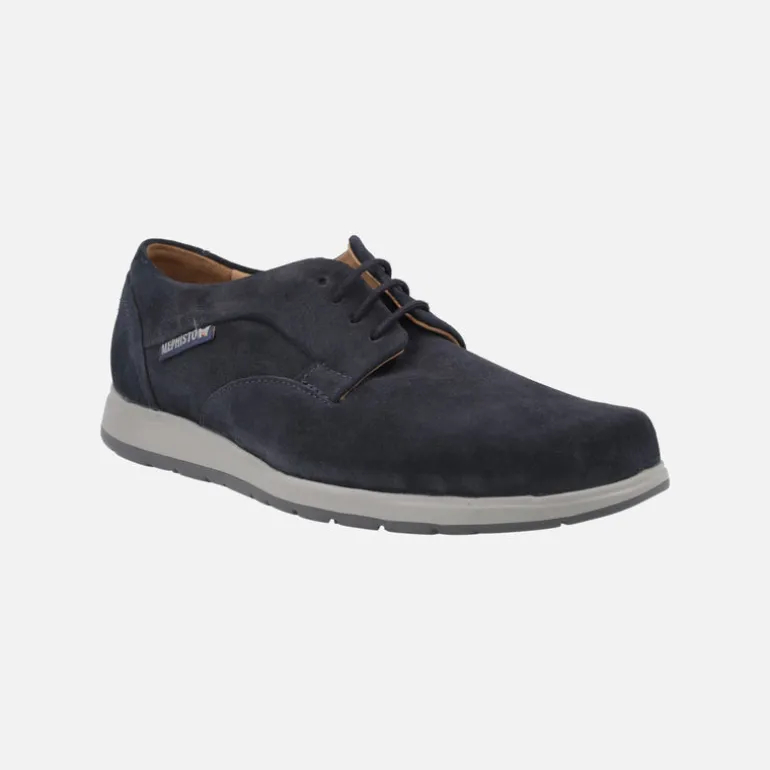 Zapatos de hombre con cordones en Azul