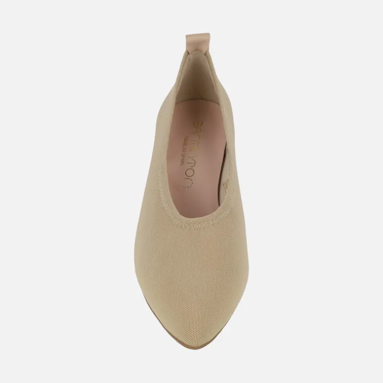 Zapatos de lycra corte salón con tacón bajo