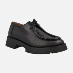 Zapatos de piel con cordones wallabee para mujer
