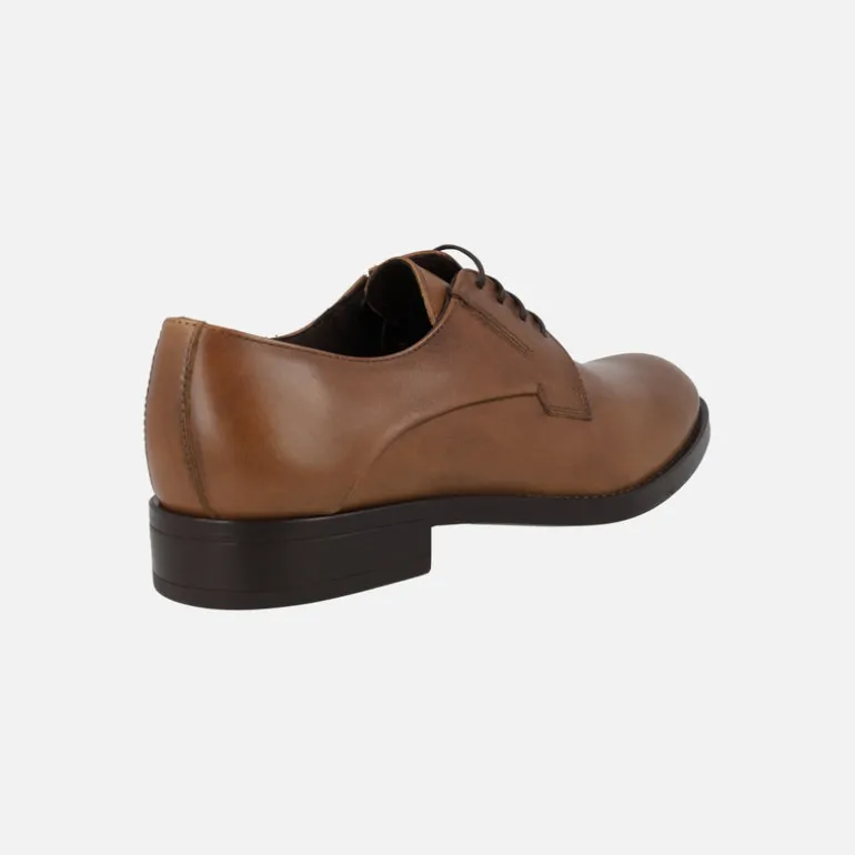 Zapatos de piel con cordones y elásticos para hombre