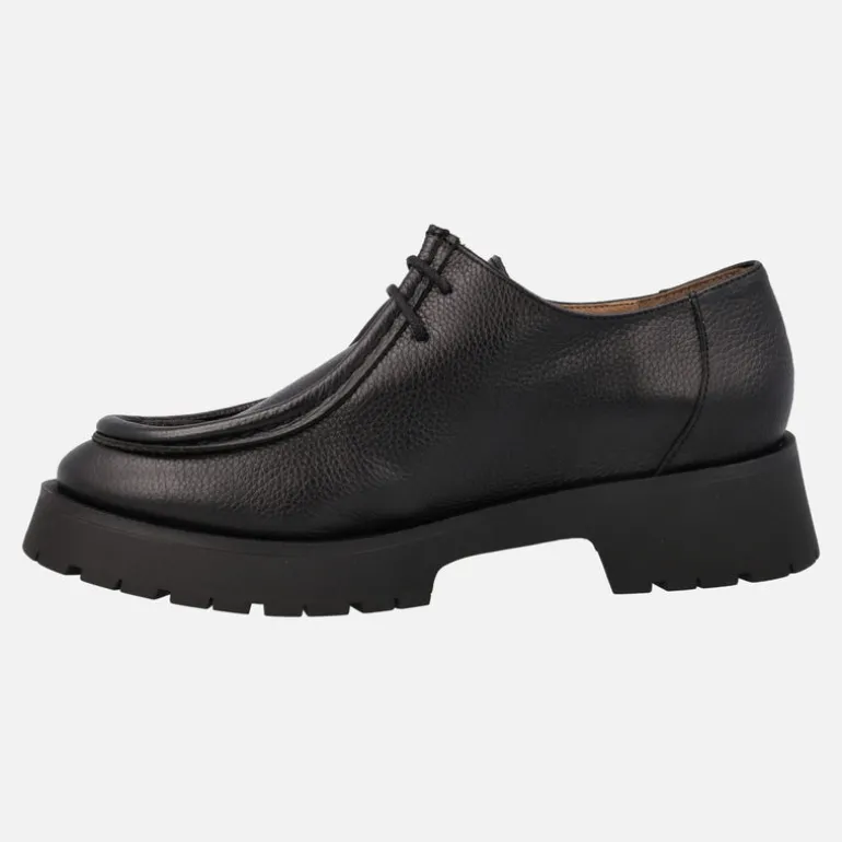Zapatos de piel con cordones wallabee para mujer