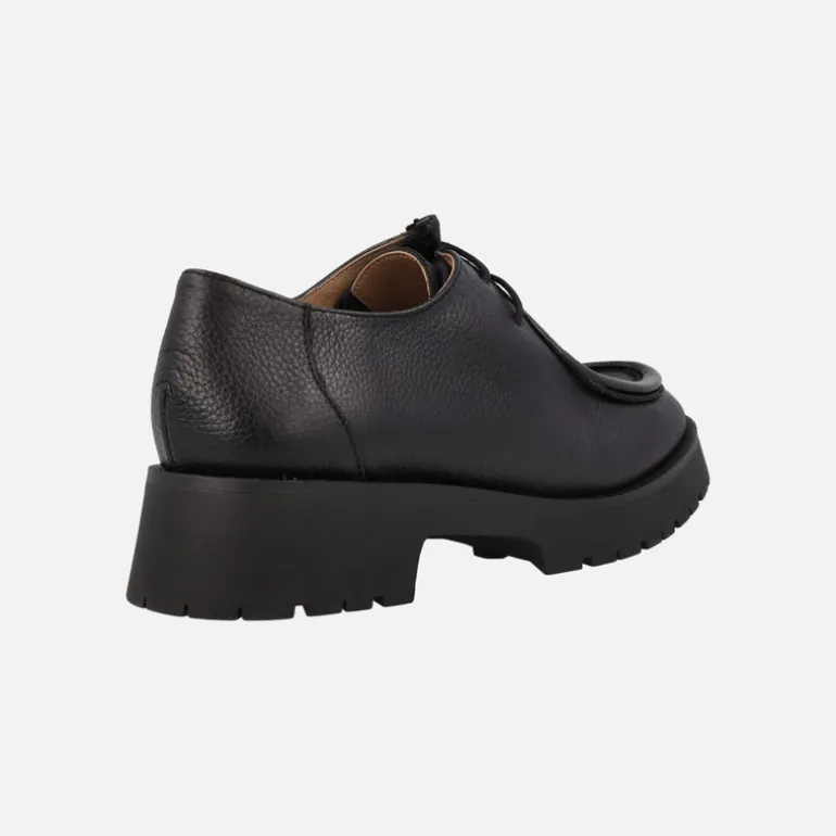 Zapatos de piel con cordones wallabee para mujer