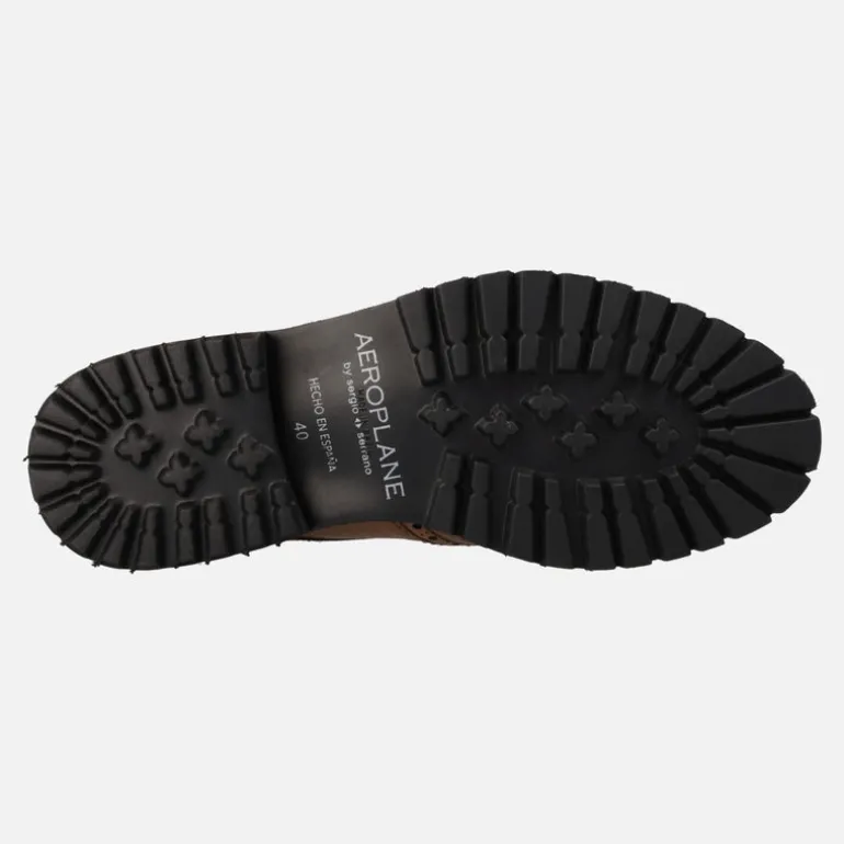 Zapatos de piel con cordones pala vega y picados