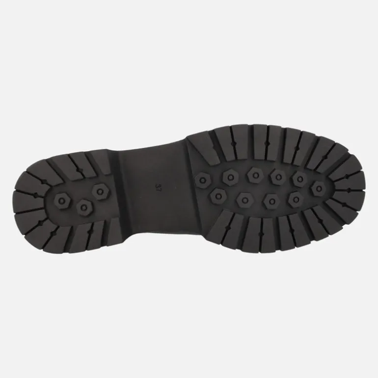 Zapatos de piel con cordones wallabee para mujer