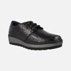 Zapatos de piel con cordones en print coco