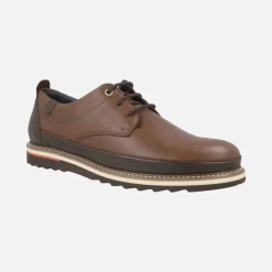 Zapatos de piel con cordones estilo casual para hombre