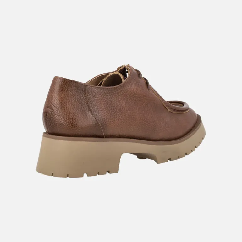 Zapatos de piel con cordones wallabee para mujer