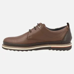Zapatos de piel con cordones estilo casual para hombre