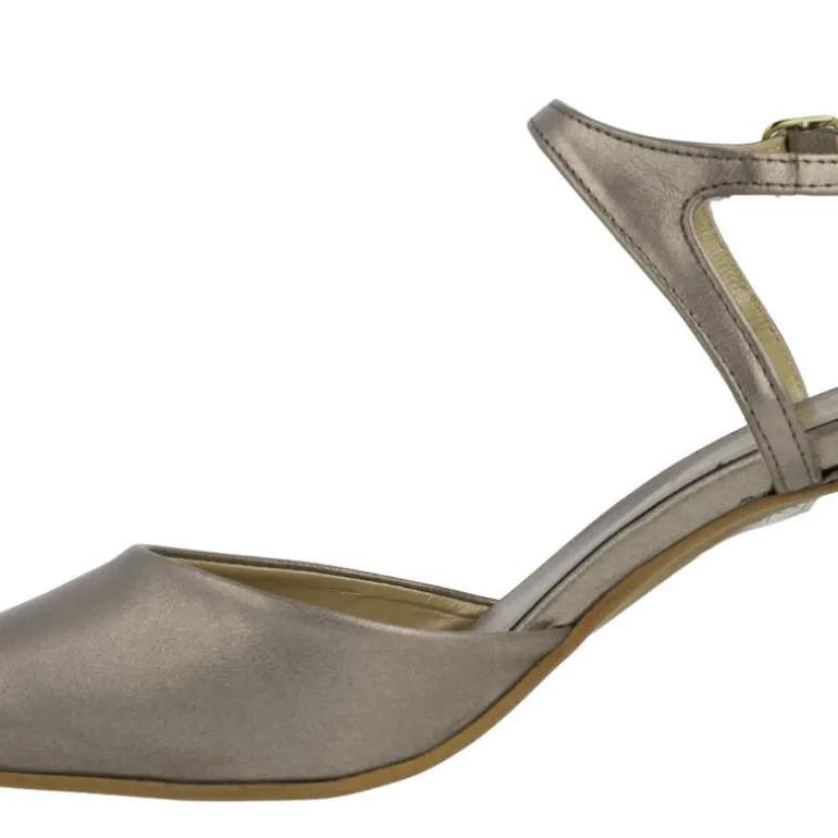 Zapatos de piel corte salón con pulsera al tobillo Lonel