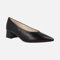 Zapatos de piel corte salón con tacones bajos Ingrid