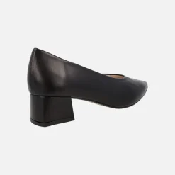 Zapatos de piel corte salón con tacones bajos Ingrid