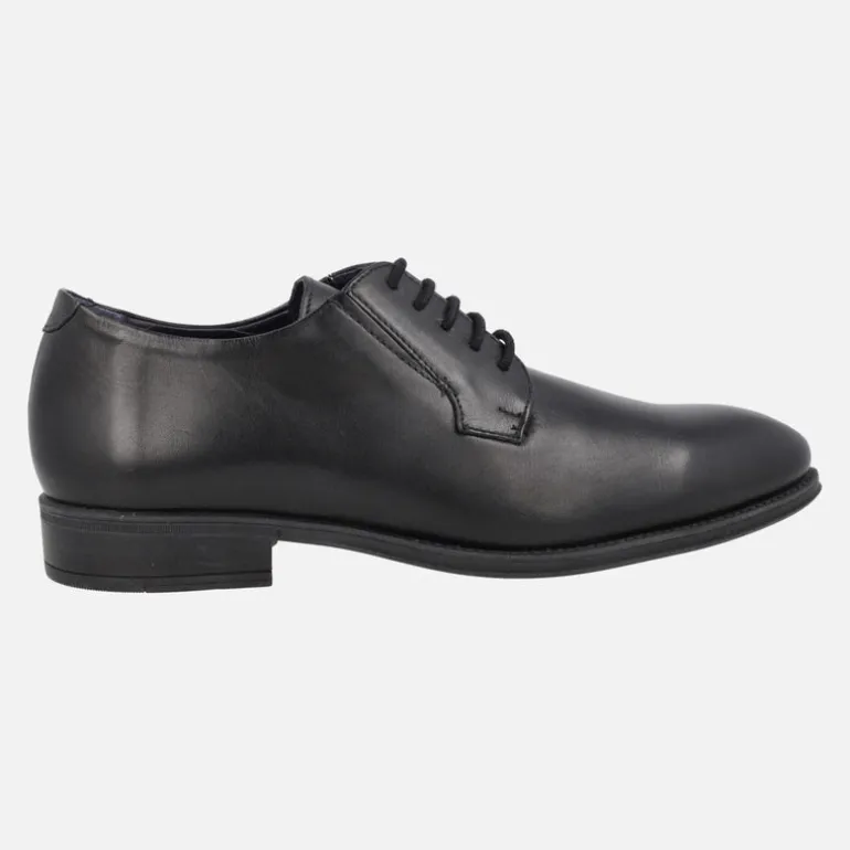 Zapatos de piel estilo blucher para hombre con elásticos laterales
