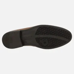 Zapatos de piel estilo blucher para hombre con elásticos laterales