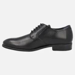 Zapatos de piel estilo blucher para hombre con elásticos laterales