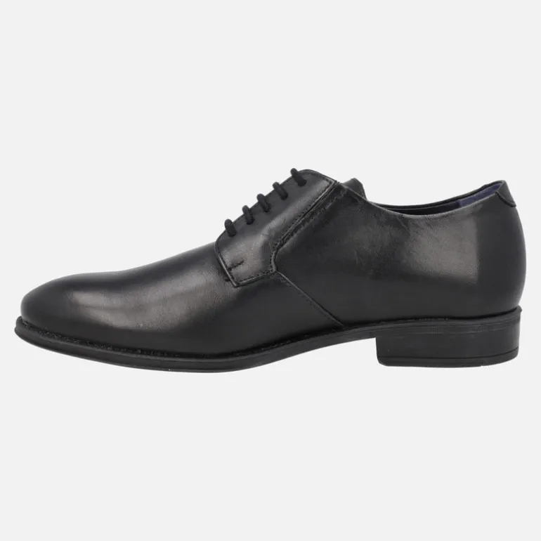 Zapatos de piel estilo blucher para hombre con elásticos laterales