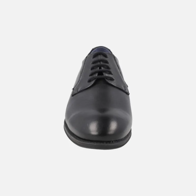 Zapatos de piel estilo blucher para hombre con elásticos laterales