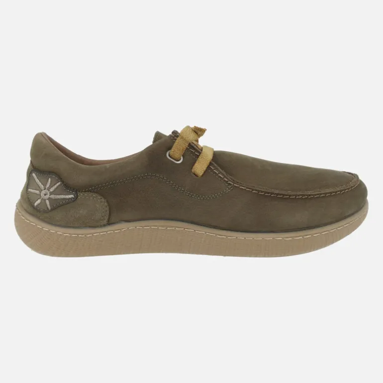 Zapatos de piel estilo wallabee con cordones elásticos Nanpo 015