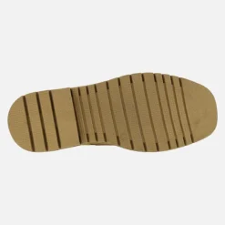 Zapatos de piel serraje con cordones para mujer