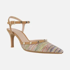 Zapatos de salón destalonados Emari camel