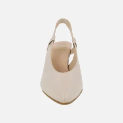 Zapatos de salón destalonados en piel lisa con tacón alto
