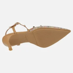 Zapatos de salón destalonados Emari camel