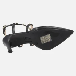 Zapatos de salón destalonados Rasiun con tiras cruzadas y tachas metálicas
