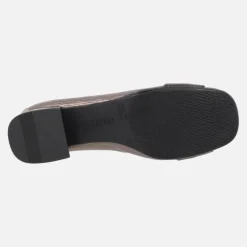Zapatos de tacón bajo Manila en combinado de metalizados