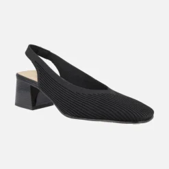 Zapatos de tacón destalonados en tejido lycra Miss Elastic