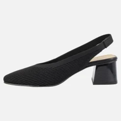 Zapatos de tacón destalonados en tejido lycra Miss Elastic