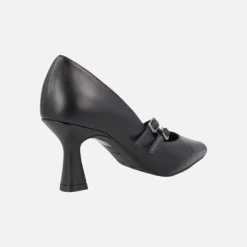 Zapatos de tacón estilo mary jane en piel negra Genila