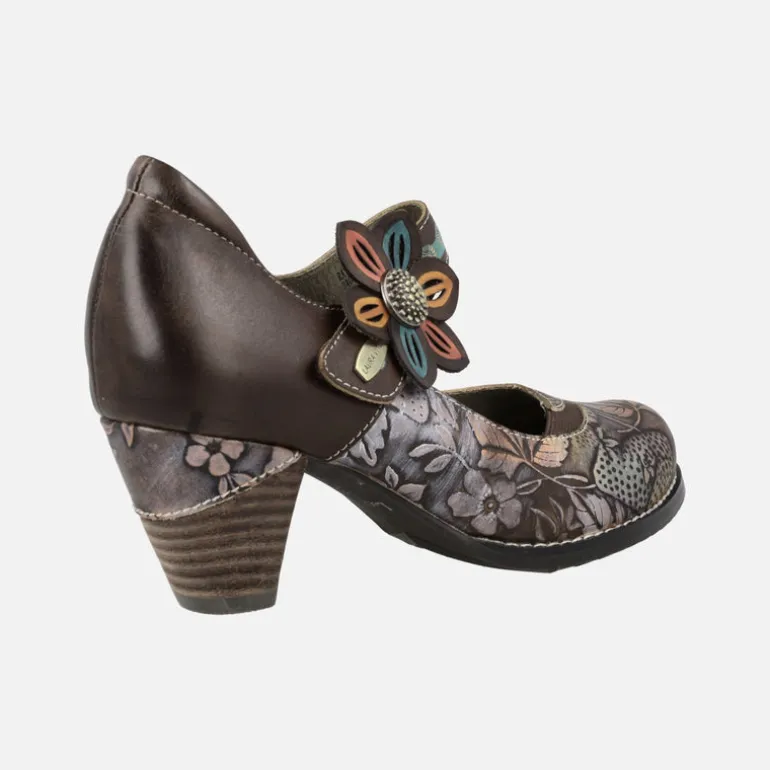 Zapatos de tacón estilo mercedes Rayao 03 Marrón