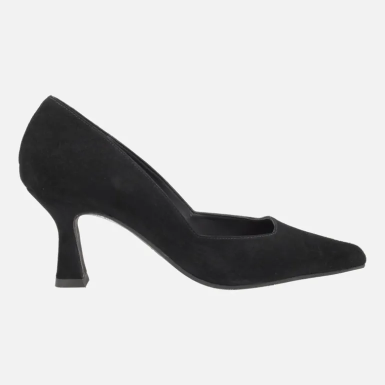 Zapatos de tacón Genius en ante negro