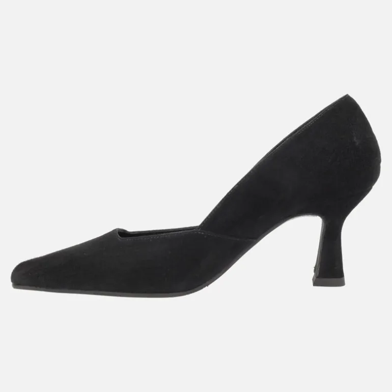 Zapatos de tacón Genius en ante negro