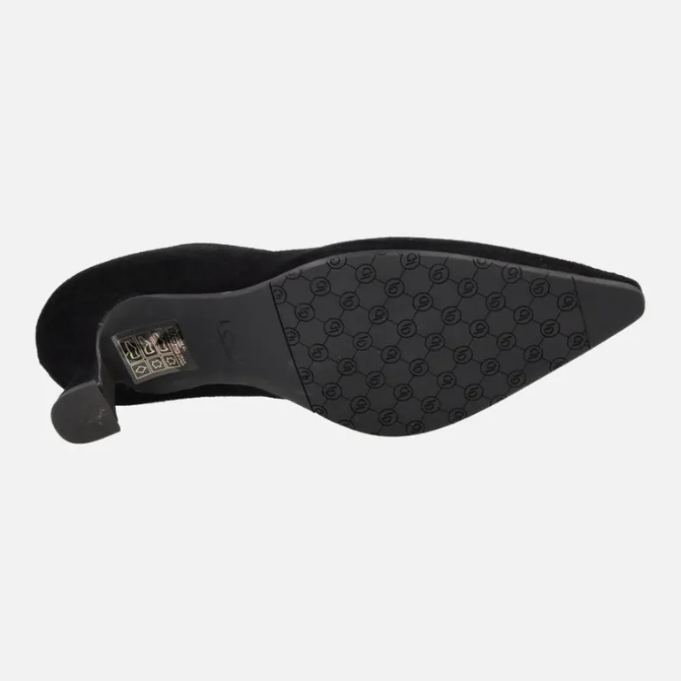Zapatos de tacón Genius en ante negro