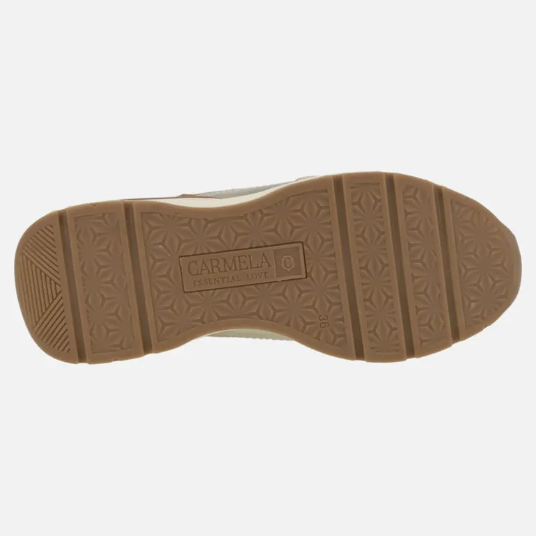 Zapatos deportivos con cordones y cremallera lateral para mujer