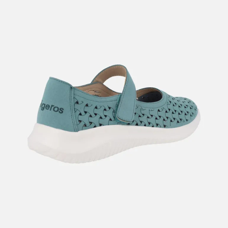 Zapatos deportivos con velcro estilo mercedes Ecoligeros Isa