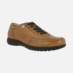 Zapatos deportivos de piel con cordones elásticos