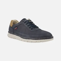 Zapatos deportivos en piel nobuck con cordones