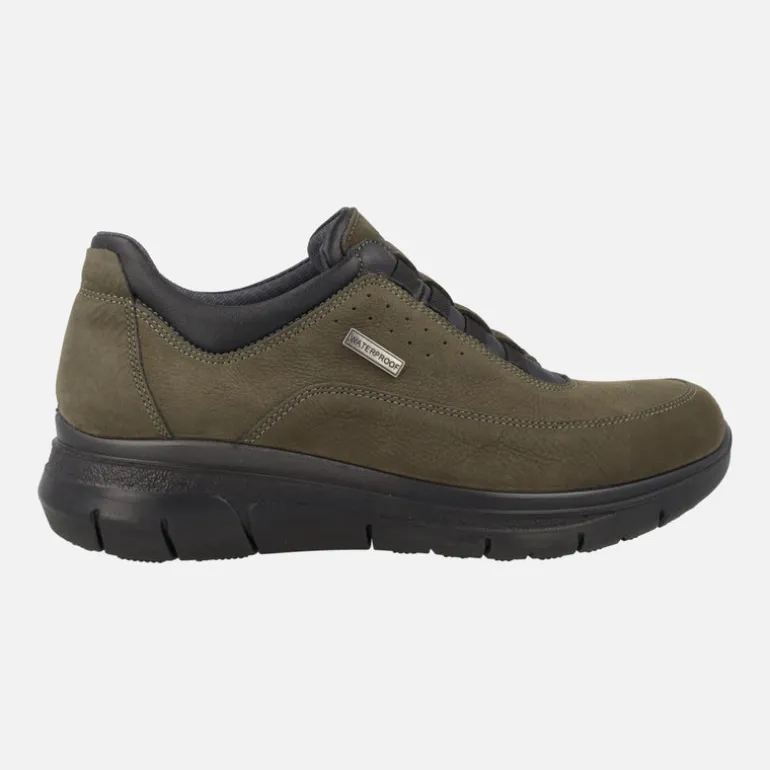 Zapatos deportivos en piel nobuck con forro interior Waterproof