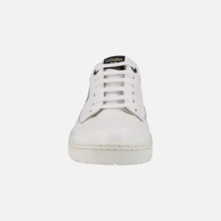 Zapatos deportivos en piel blanca para hombre