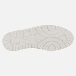 Zapatos deportivos en piel blanca para hombre