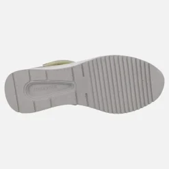 Zapatos deportivos estilo mercedes en combinado blanco y plata
