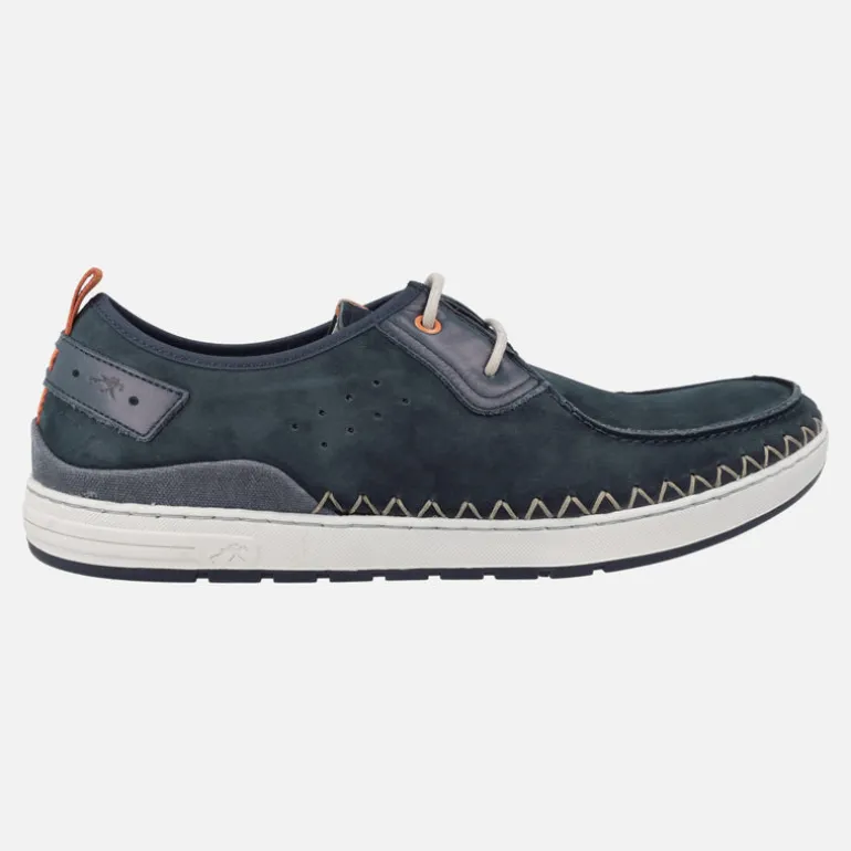 Zapatos deportivos Lester en piel nobuck con cordones