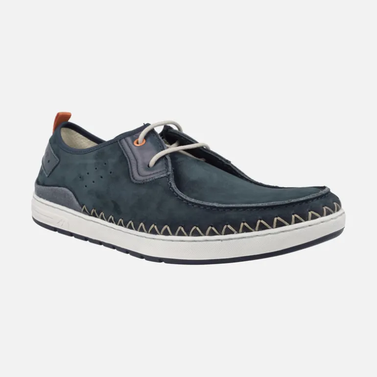 Zapatos deportivos Lester en piel nobuck con cordones