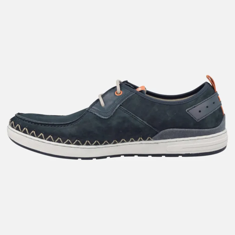 Zapatos deportivos Lester en piel nobuck con cordones