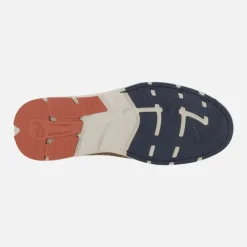 Zapatos deportivos marrones de piel con cordones elásticos Kai