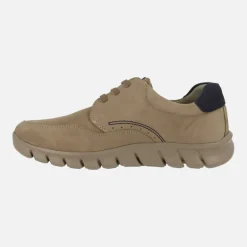Zapatos deportivos Mazi en nobuck engrasado taupe