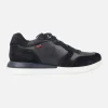 Zapatos deportivos para hombre combinados en piel y serraje