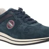 Zapatos deportivos para hombre en serraje azul Mephisto Garry
